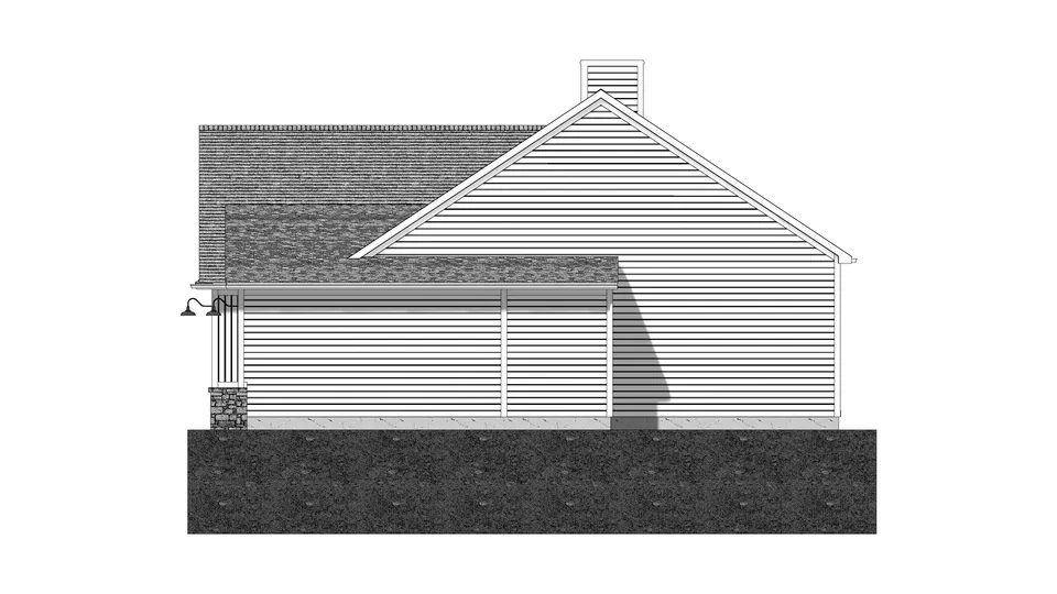 The Verona house plan, exterior view 2